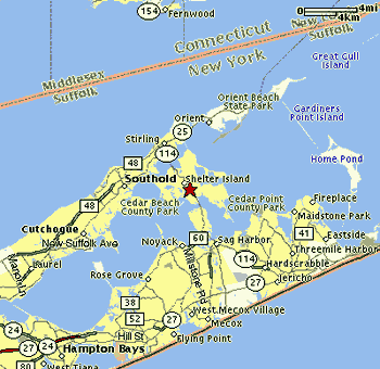 Shelter Island Map